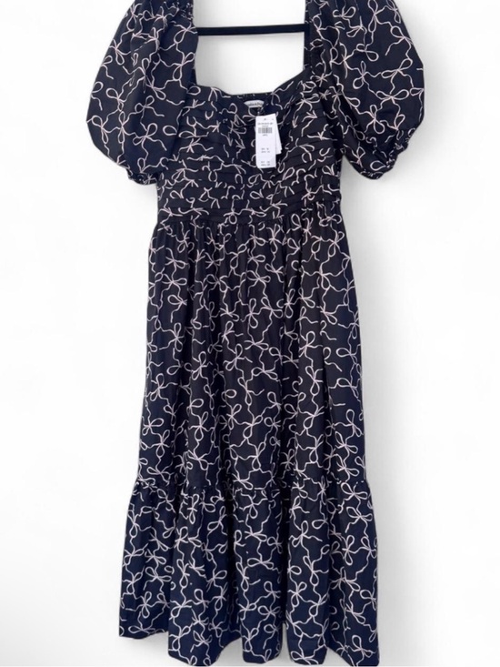 Abercrombie & Fitch Dresses & Skirts - Abercrombie & Fitch Emerson puff sleeve dress NWT BLACK WITH BOWS SZ LARGE